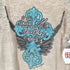 Southern Grace 袖レース ラメ グラフィックプリント ラグラン Y2K メンズ import:XL