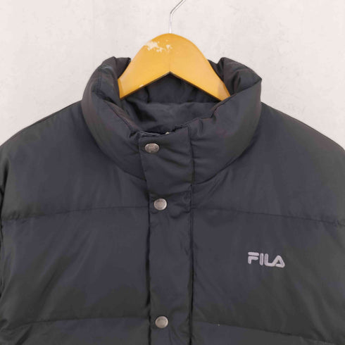 フィラ FILA ロゴ刺繍 ダウンジャケット メンズ L