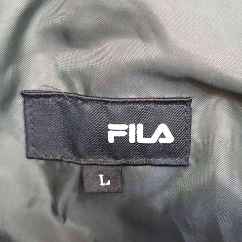 フィラ FILA ロゴ刺繍 ダウンジャケット メンズ L