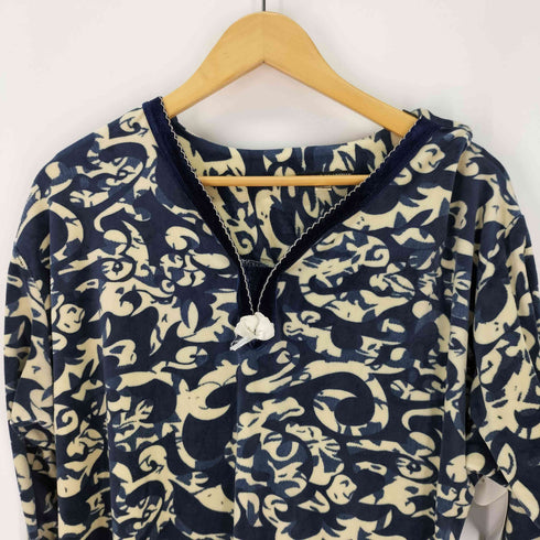 NOUVELLE COLLECTION ベロア 総柄 ワンピース レディース US:4