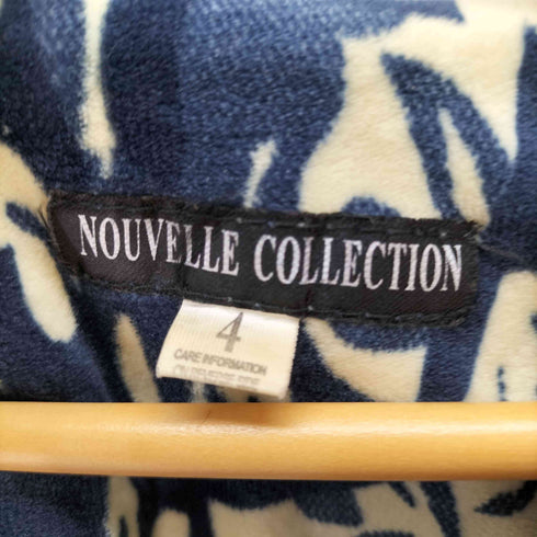 NOUVELLE COLLECTION ベロア 総柄 ワンピース レディース US:4