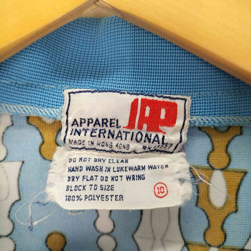 APPAREL INTERNATIONAL ビッグ襟 オープンカラー ポロシャツ レディース US:10