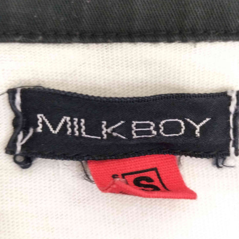 ミルクボーイ MILKBOY プリント 半袖 ポロシャツ Y2K メンズ JPN:S