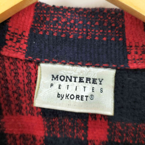 Monterey Petites by Koret チェック オープンカラーシャツ メンズ import:L