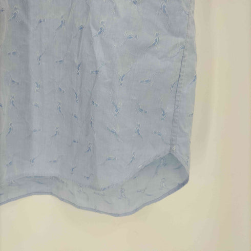 コムデギャルソンオム COMME des GARCONS HOMME 鳥ジャガード柄 ステッチ 半袖シャツ メンズ JPN:M