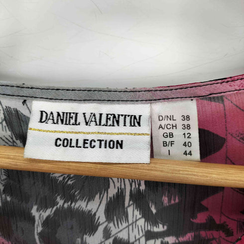 DANIEL VALENTIN レオパード柄 レース ノースリーブ カットソー レディース 38