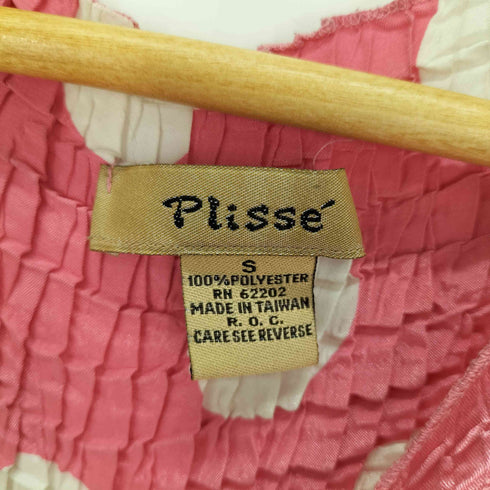 Plisse ポルカドット プリーツ タンクトップ レディース import:S
