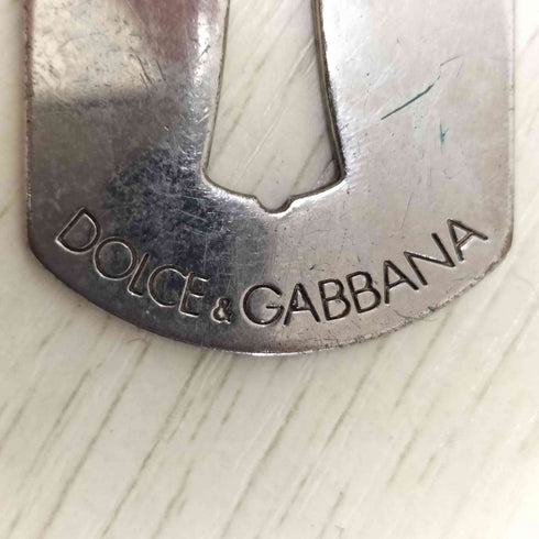 ドルチェアンドガッバーナ DOLCE&GABBANA ロゴ刻印 クロスモチーフ ドッグタグ レザーコード ネックレス メンズ