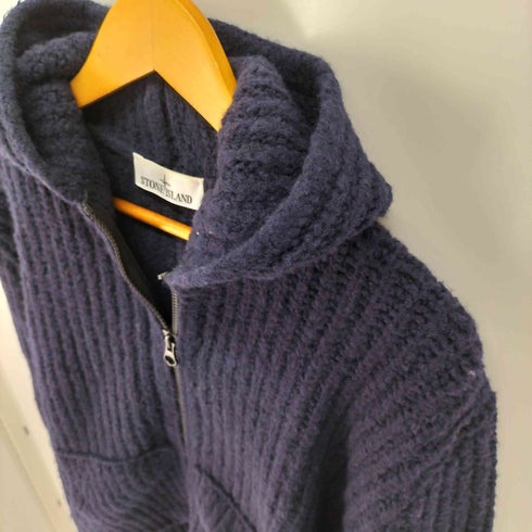 ストーンアイランド STONE ISLAND ウールナイロン ジップ ニット パーカー メンズ import:S