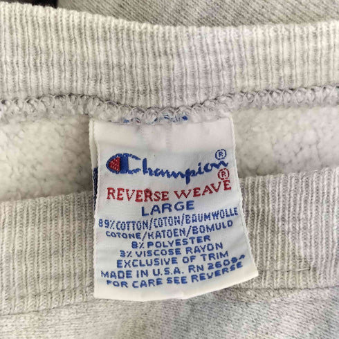チャンピオン Champion 90S USA製 REVRESE WEAVE リバースウィーブ カレッジロゴ 3段プリント スウェット KALAMAZOO COLLEGE メンズ L