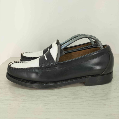 ジーエイチバス G.H.BASS 11010H LARSON / BLACK & WHITE (LEATHER SOLE) / ラーソン コンビ vibram裏張り メンズ US:7.5