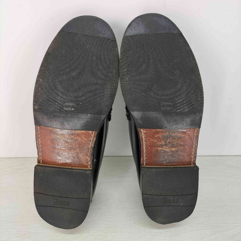 ジーエイチバス G.H.BASS 11010H LARSON / BLACK & WHITE (LEATHER SOLE) / ラーソン コンビ vibram裏張り メンズ US:7.5