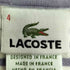 ラコステ LACOSTE フランス製 ロゴ刺繍 鹿の子 ボーダー 半袖 ポロシャツ メンズ JPN:4