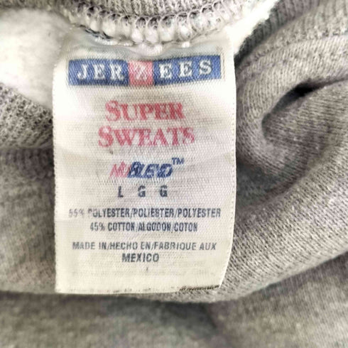 ジャージーズ JERZEES 00s SUPER SWEATS DRYCO刺繍 クルーネック スウェット メンズ L