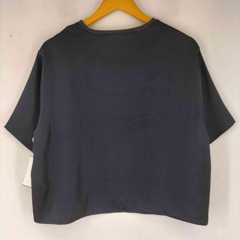 ユニクロシー UNIQLO:C サテンオーバーサイズショートブラウス レディース JPN:S