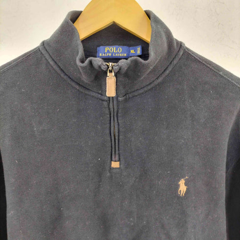 ポロラルフローレン POLO RALPH LAUREN ポニー刺繍 ハーフジップ スウェット メンズ XL
