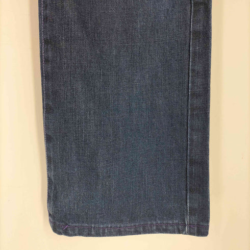 トミーヒルフィガー TOMMY HILFIGER バックポケットデザイン刺繍 カラーステッチ ストレートデニム メンズ JPN:S
