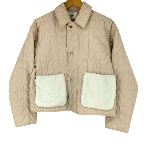 ファーファー furfur ハートモチーフ ボアデザイン キルティングジャケット レディース ONE SIZE