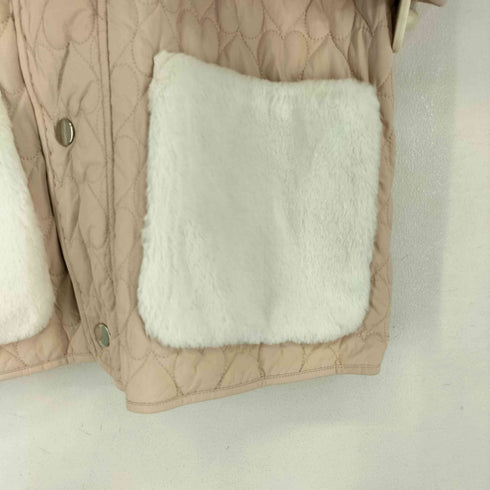 ファーファー furfur ハートモチーフ ボアデザイン キルティングジャケット レディース ONE SIZE