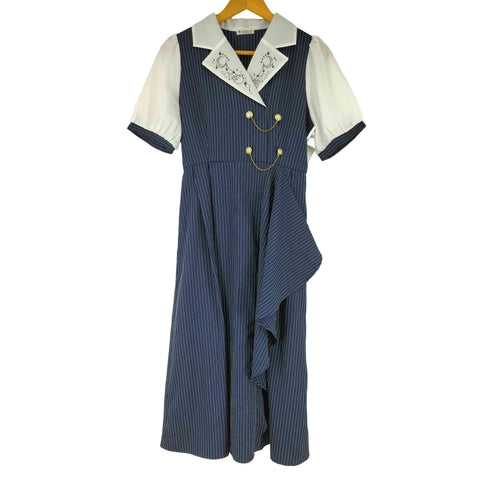 アクシーズファム axes femme 夜空刺繍襟ドッキングワンピース レディース JPN:M