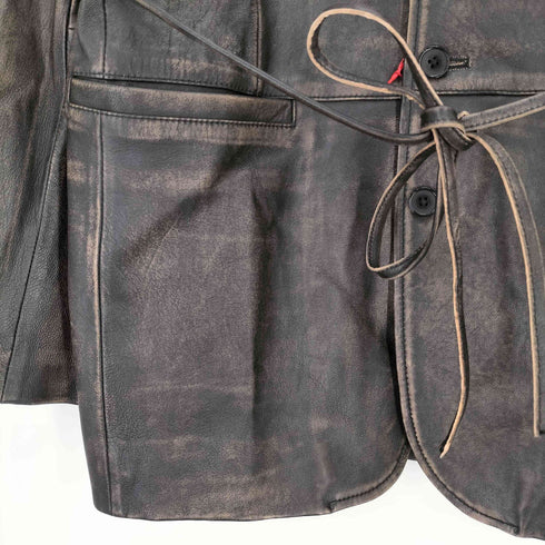 メゾンスペシャル MAISON SPECIAL 24AW Leather Tailored Jacket レディース FREE