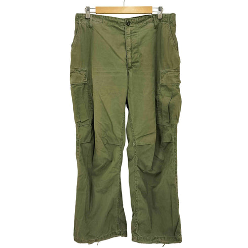 ユーエスアーミー U.S. ARMY 60S TROUSERS MAN’S RIP STOP POPLIN OG-107 5th ジャングルファティーグ パンツ 69年納入 メンズ REGULAR LARGE