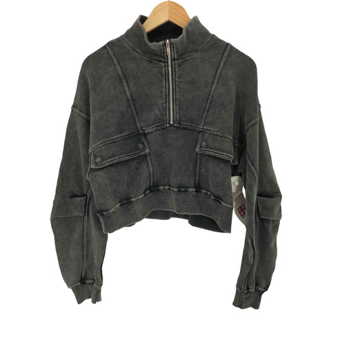 ジーナシス JEANASIS ブリーチハーフZIPショートプルオーバー レディース FREE