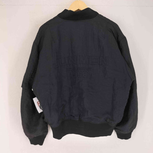 ジュンメン JUN MEN 80s アーカイヴ バック刺繍 裏地キルティング ナイロン ボンバージャケット メンズ M