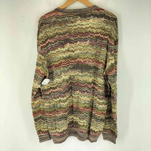 ミッソーニ MISSONI イタリア製 総柄 マルチカラー クルーネックスセーター メンズ JPN:1