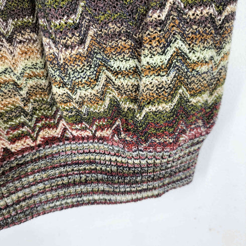 ミッソーニ MISSONI イタリア製 総柄 マルチカラー クルーネックスセーター メンズ JPN:1