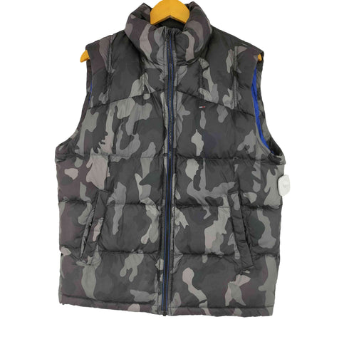 ヒルフィガーデニム HILFIGER DENIM ダックカモ 迷彩 ダウンベスト メンズ import:L