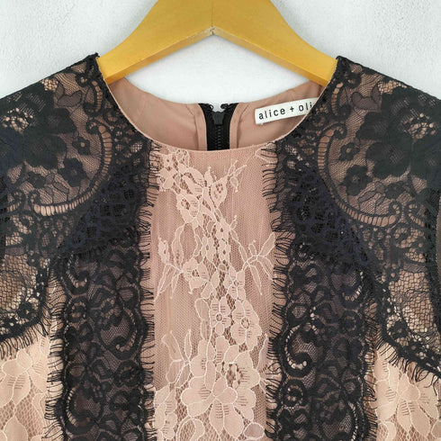 alice+olivia レースデザイン ワンピース レディース