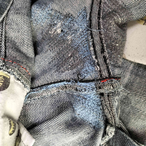 リーバイス Levis 90S 98年製 ユーロ イエローパッチ 506 ローライズ デニム メンズ 34/34
