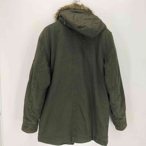 オールドネイビー OLD NAVY フェイクファーフード付き モッズコート メンズ import:L
