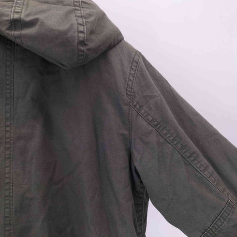 オールドネイビー OLD NAVY フェイクファーフード付き モッズコート メンズ import:L