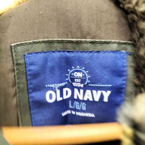 オールドネイビー OLD NAVY フェイクファーフード付き モッズコート メンズ import:L