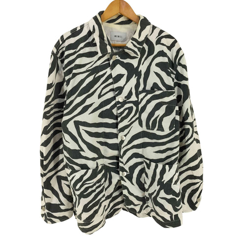 ウィーウィル WEWILL OVERALL JACKET -zebra ゼブラ柄 ジャケット メンズ 3