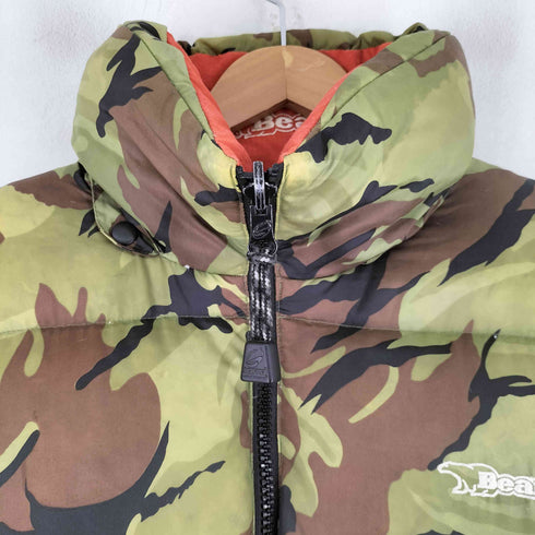 ベアーユーエスエー BEAR USA 90S カモ柄 リバーシブル ダウンジャケット メンズ import:S