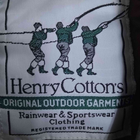 ヘンリーコットンズ Henry Cottons ヘリンボーン中綿ライナー付き ダブルフラップポケット フーデット マウンテンジャケット ハンティングジャケット メンズ JPN:46