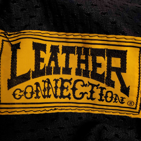 LEATHER CONNECTION 裏地メッシュ レザー バイカーパンツ メンズ