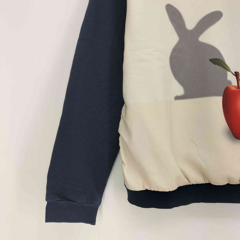 ポールスミス Paul Smith junior アップル ラビット プリント 異素材 スウェット レディース 14A