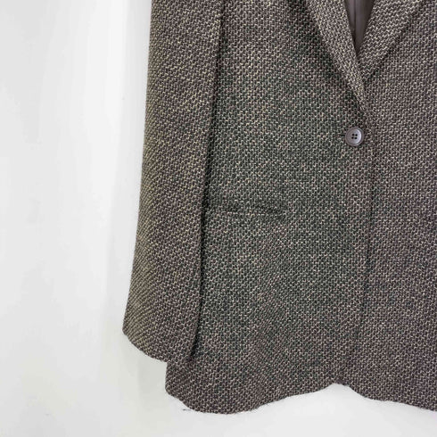 マックスマーラ MAX MARA イタリア製 ウール ツイード テーラード ジャケット レディース 40