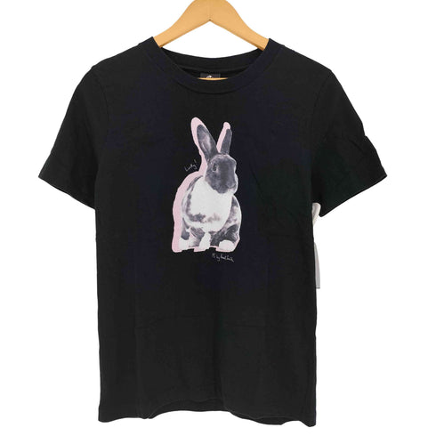 ピーエスポールスミス PS Paul Smith Luckyラビット プリント 半袖Tシャツ レディース import:M