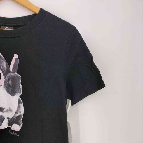 ピーエスポールスミス PS Paul Smith Luckyラビット プリント 半袖Tシャツ レディース import:M
