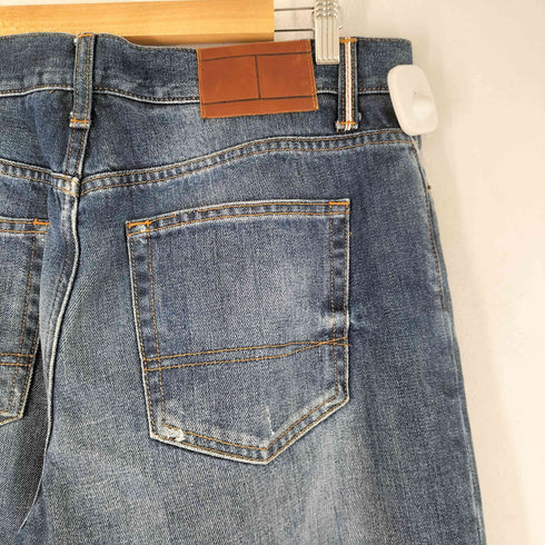 トミーヒルフィガー TOMMY HILFIGER ダメージ ワイド デニムパンツ メンズ