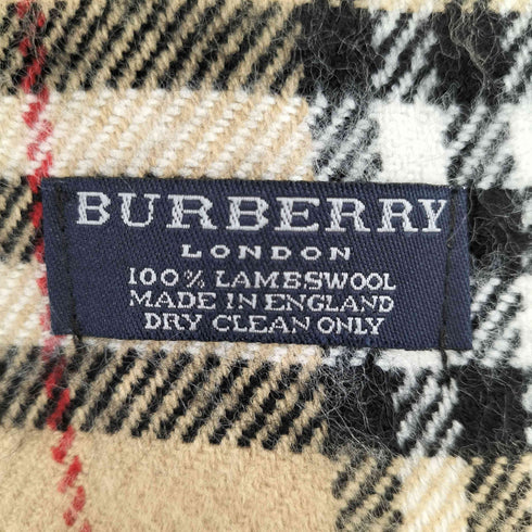 バーバリーロンドン BURBERRY LONDON ウール100% ノバチェック マフラー メンズ