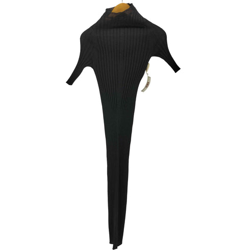 ジルサンダー JIL SANDER リネン混 リブニットロングワンピース レディース 34