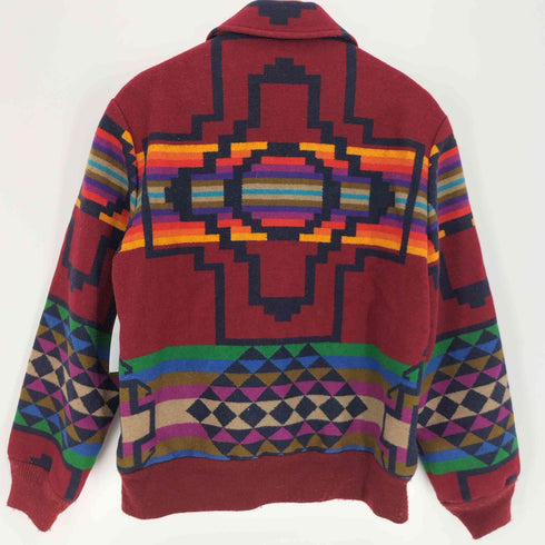 ペンドルトン PENDLETON 70-80S COUNTRY SOPHISTICATES ネイティブ柄 ウール コットン ブルゾンジャケット レディース import:M