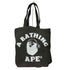 アベイシングエイプ A BATHING APE APE PIRATE COLLEGE TOTE BAG キャンバストート メンズ