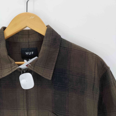 ハフ HUF TIE DYE PLAID ZIP SHIRT ジップシャツ メンズ import:M